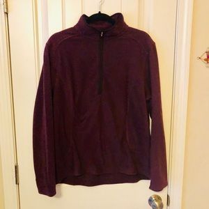Lands End Velour zip up Active Wear Jacket
